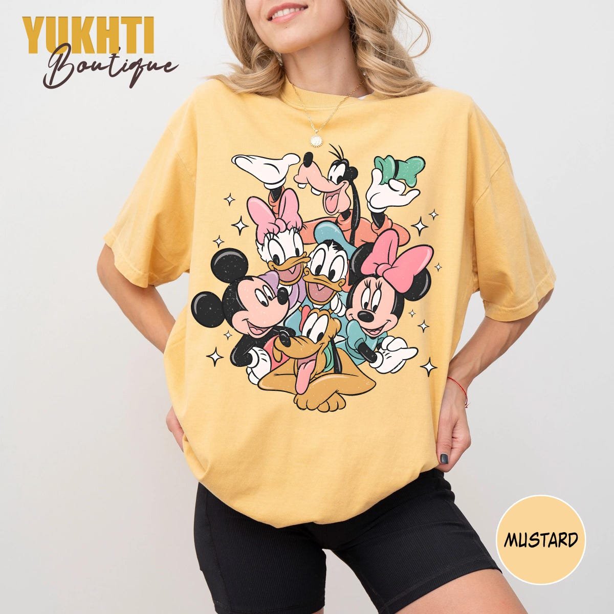 Retro Mickey Comfort Color Shirt Disney Family Vacation Tee