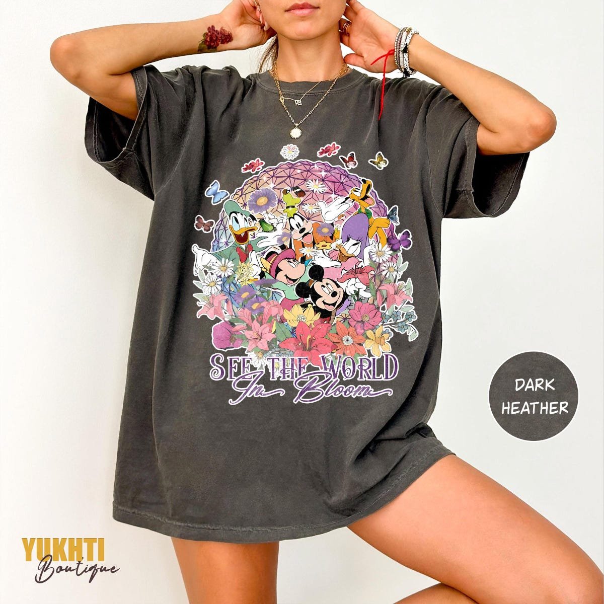 Retro Mickey Epcot Flower Garden Festival 2025 Shirt Disney Trip Tee
