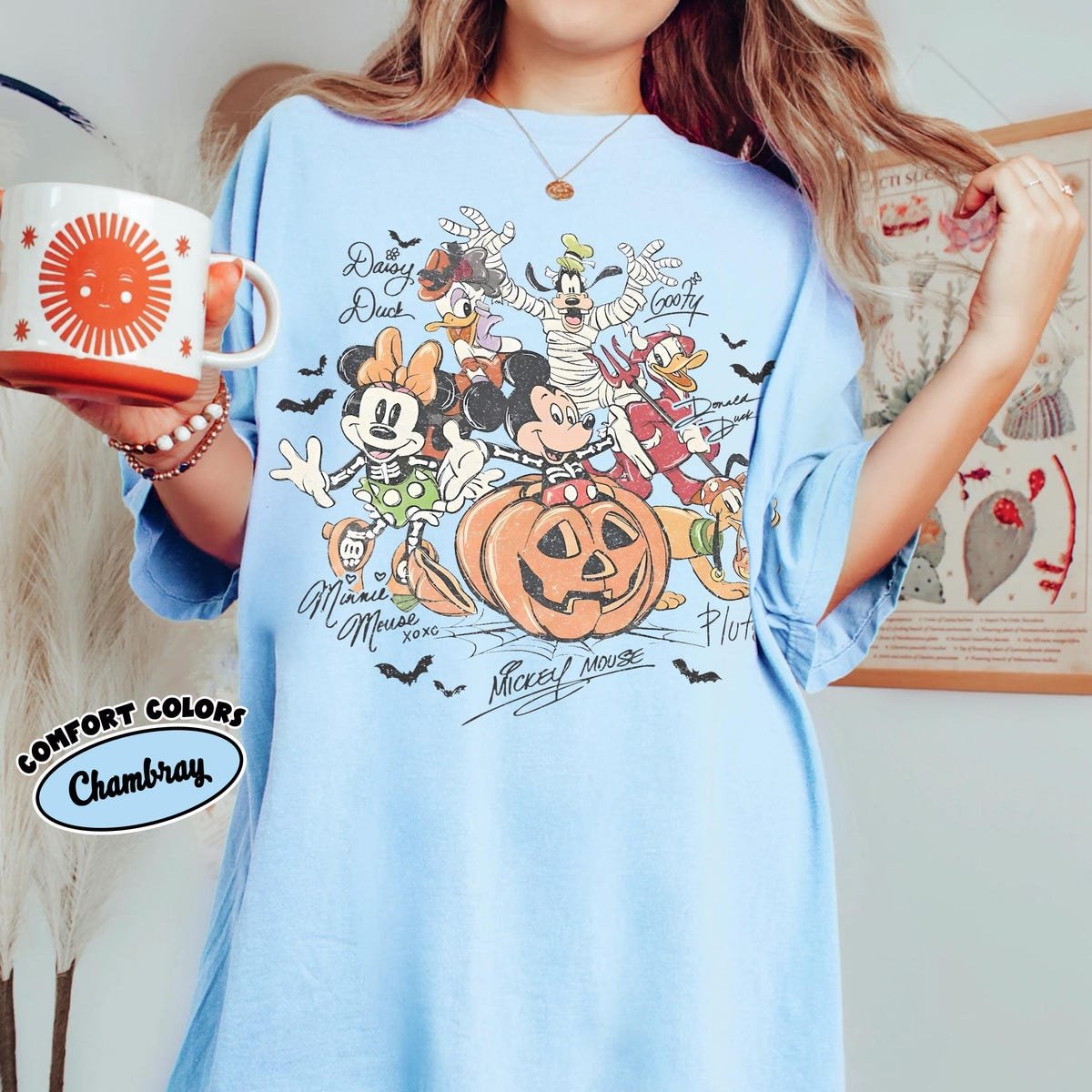 Retro Mickey Friends Halloween Shirt Disney Trip 2025 Tee