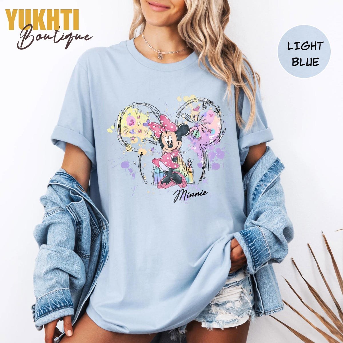 Retro Mickey Friends Watercolor Shirt Disney Trip 2025 Family Tee