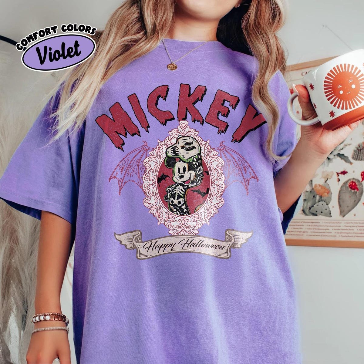 Retro Mickey Halloween Shirt Disney Family Trip 2025 Tee