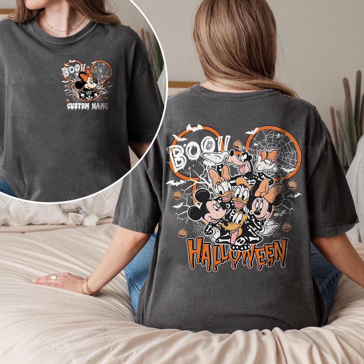 Retro Mickey Halloween Shirt Disney Family Trip Party Apparel