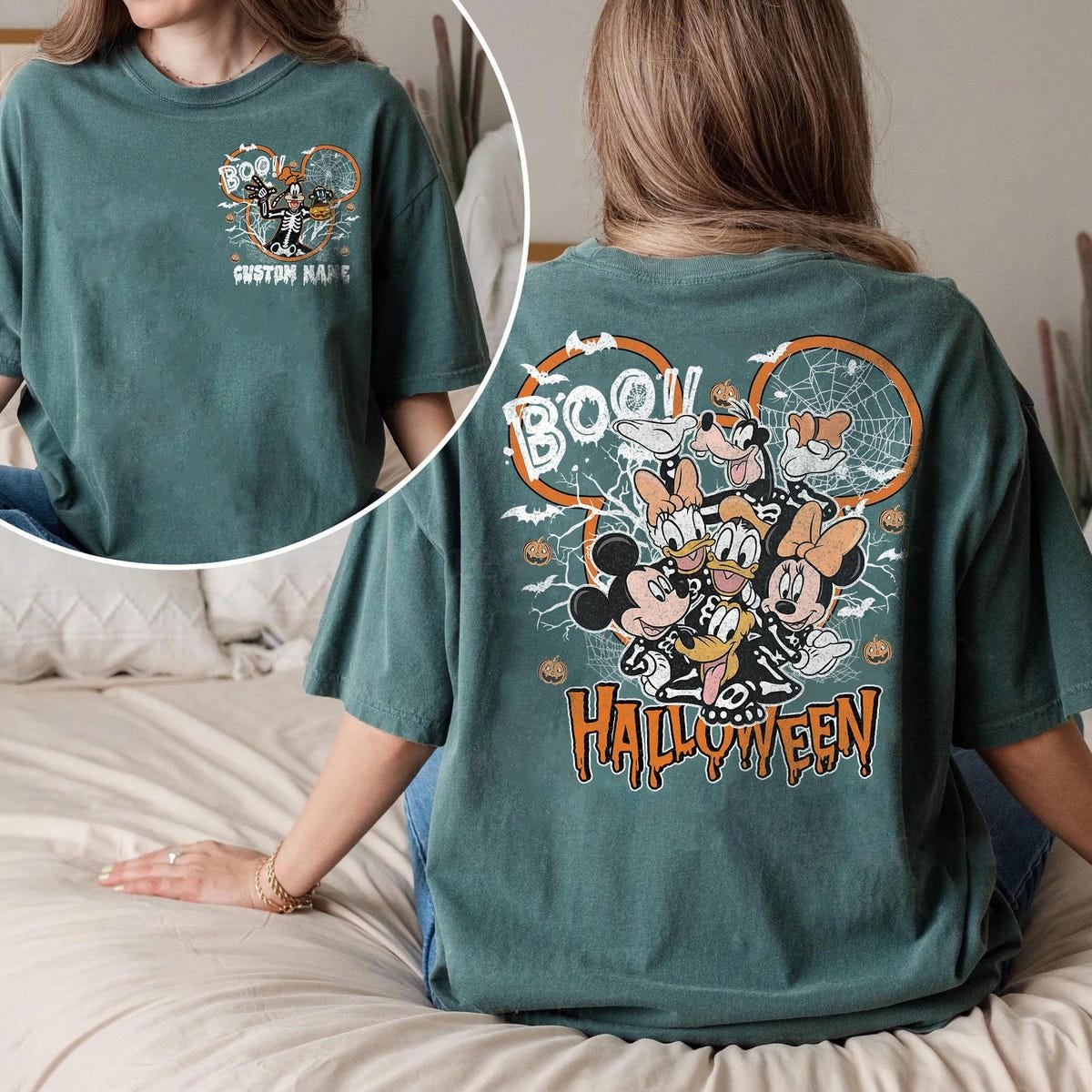 Retro Mickey Halloween Shirt Disney Family Trip Party Apparel