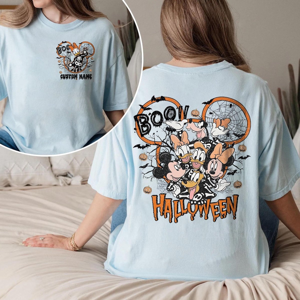Retro Mickey Halloween Shirt Disney Family Trip Party Apparel