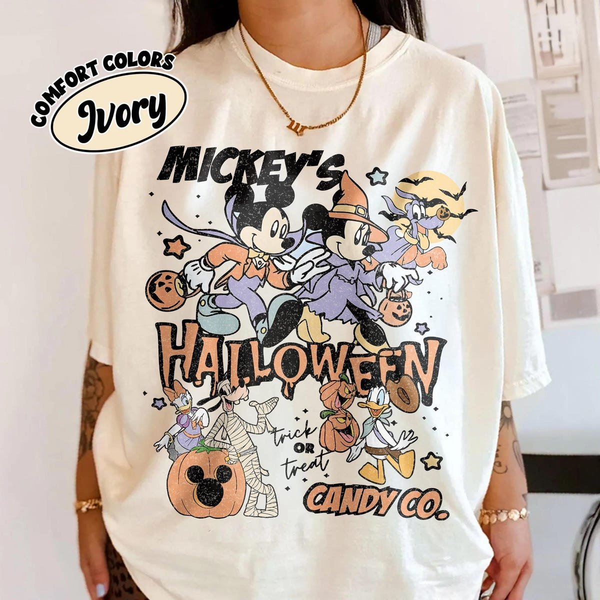 Retro Mickey Halloween Shirt Vintage Disney Tee