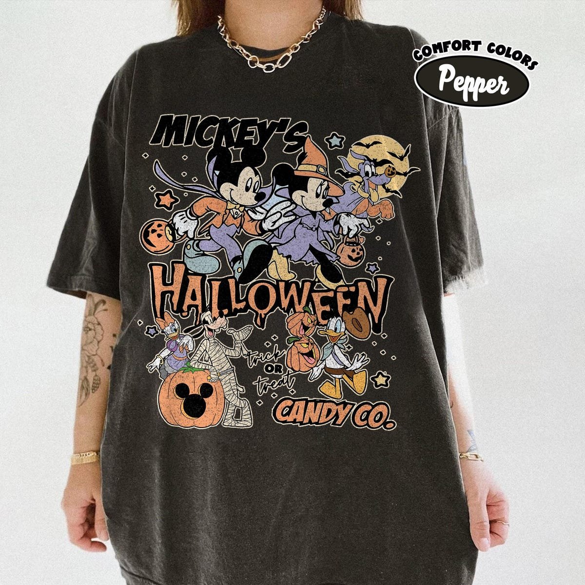 Retro Mickey Halloween Shirt Vintage Disney Tee