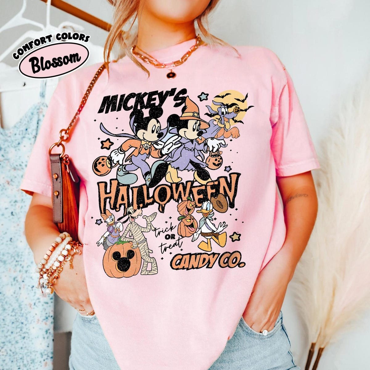 Retro Mickey Halloween Shirt Vintage Disney Tee