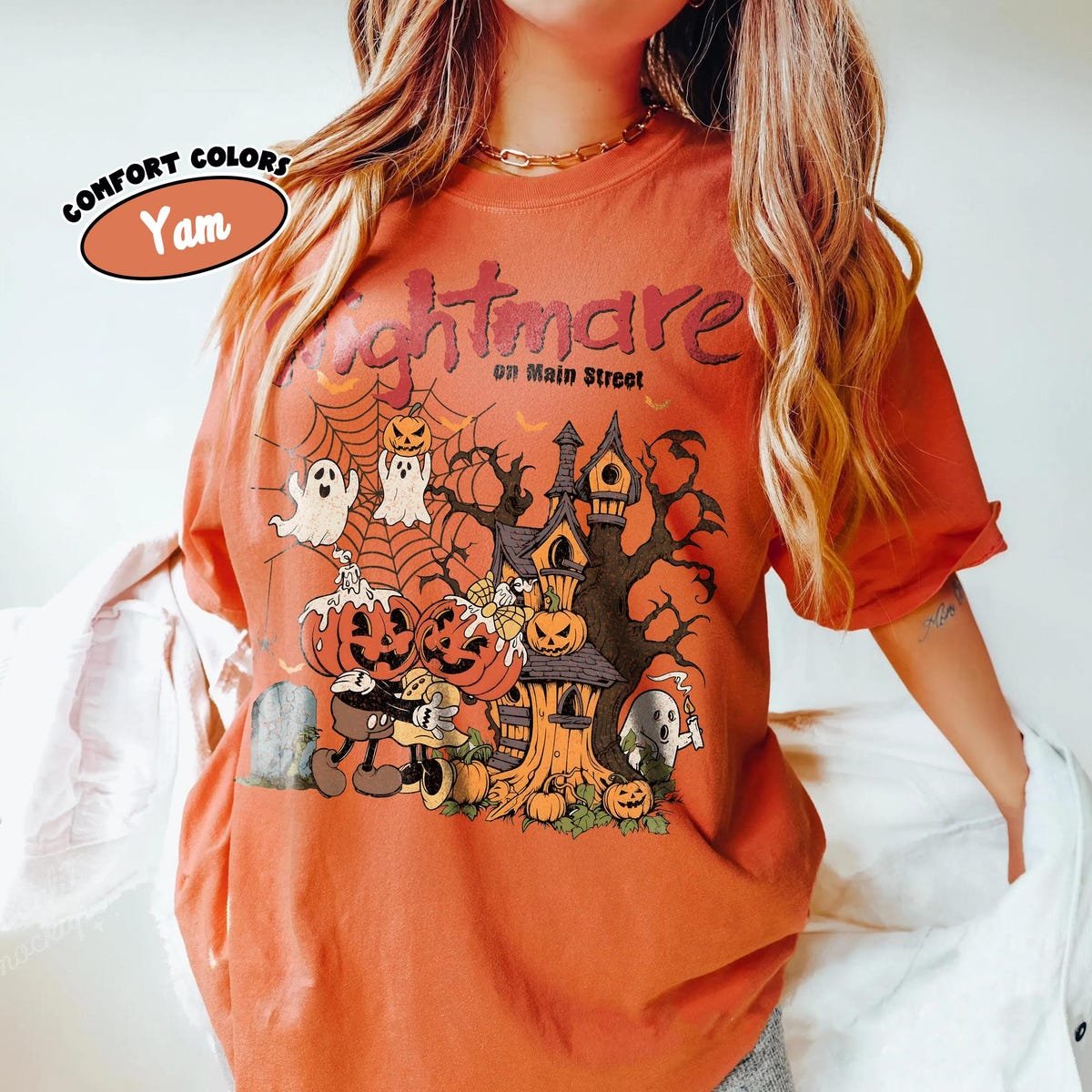 Retro Mickey Minnie Halloween Shirt Disney Trip 2025 Family Tee