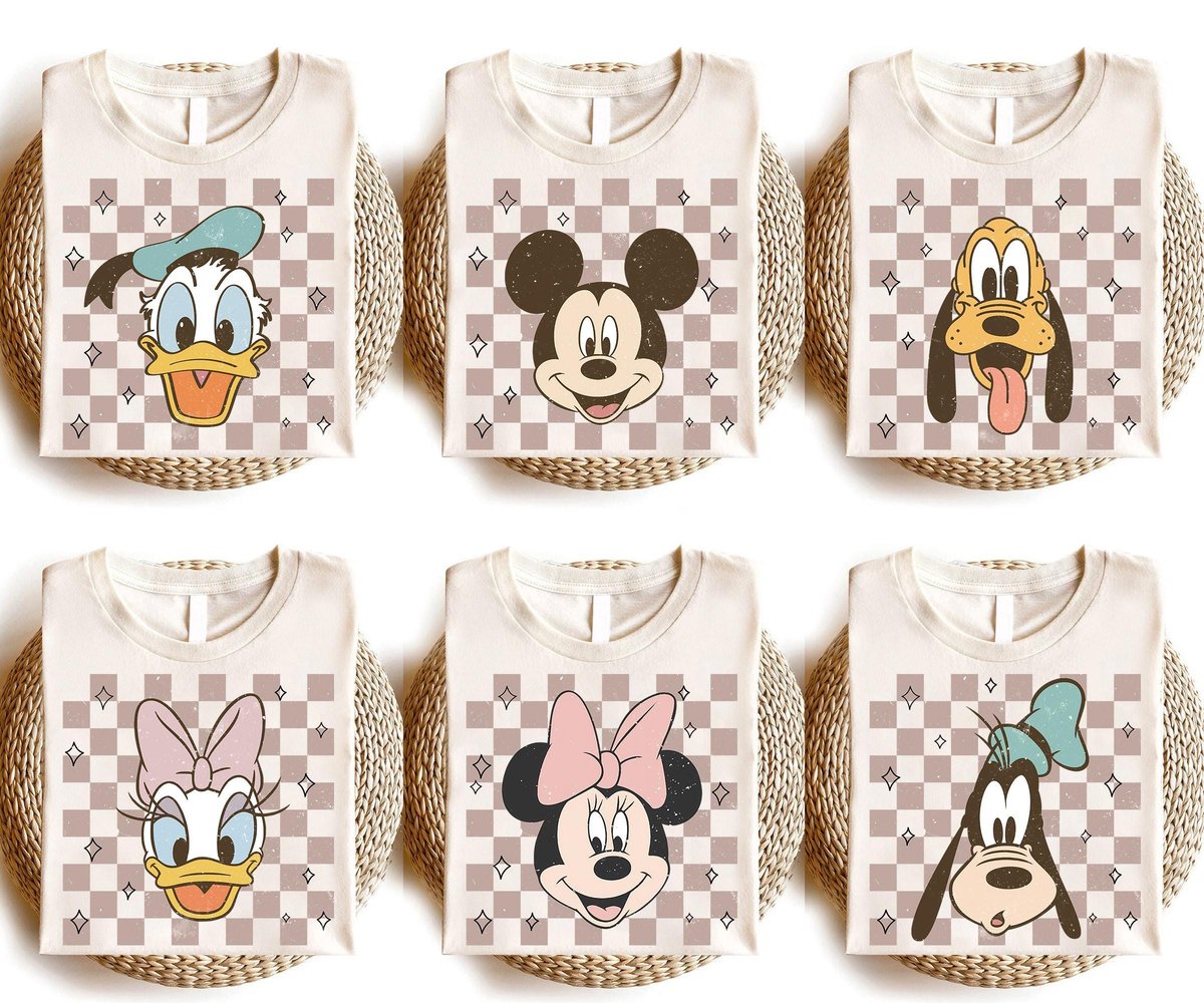 Retro Mickey Minnie Shirts Disney Vacation Magic Kingdom Apparel