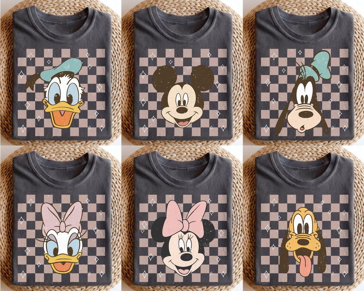 Retro Mickey Minnie Shirts Disney Vacation Magic Kingdom Apparel