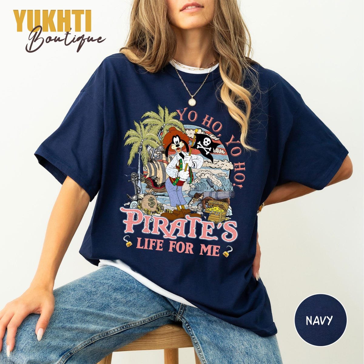 Retro Pirate Disney Tee Custom Character Shirt Mickey Friends Vacation