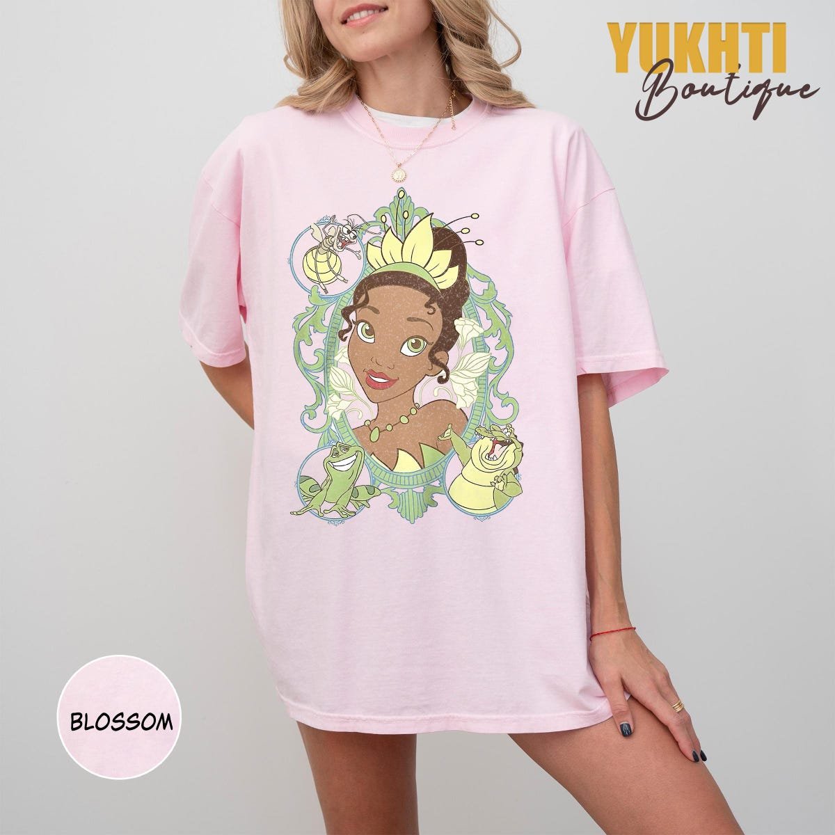 Retro Princess Tiana Shirt Disney Graphic Tee Magic Kingdom Apparel