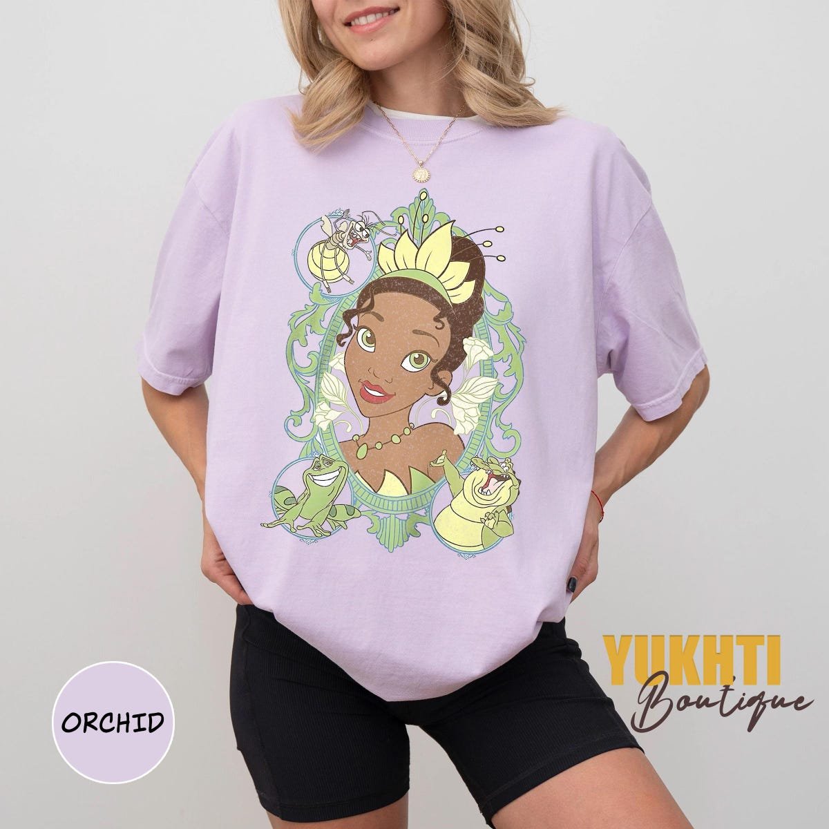 Retro Princess Tiana Shirt Disney Graphic Tee Magic Kingdom Apparel