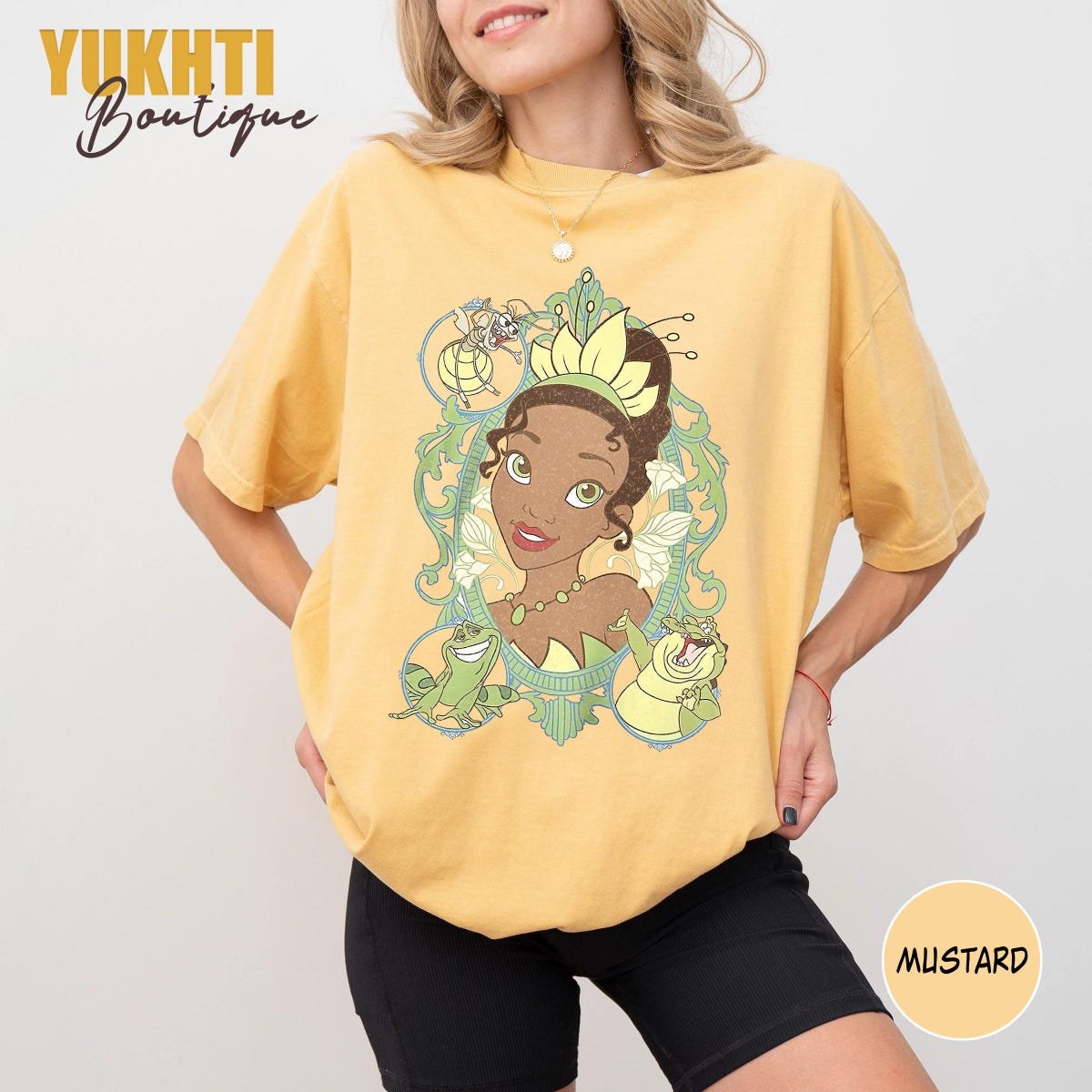 Retro Princess Tiana Shirt Disney Graphic Tee Magic Kingdom Apparel