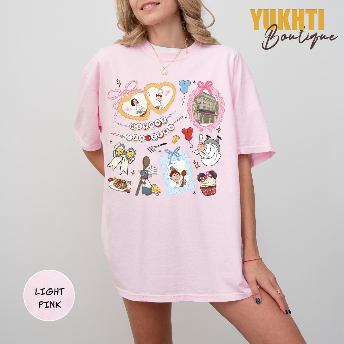Retro Ratatouille Shirt Disney Tee Remy Linguini Graphic Paris Chef Outfit