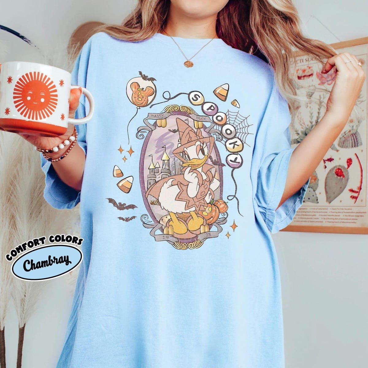 Retro Spooky Disney Skeleton Halloween Shirt Family Trip 2025 Tee