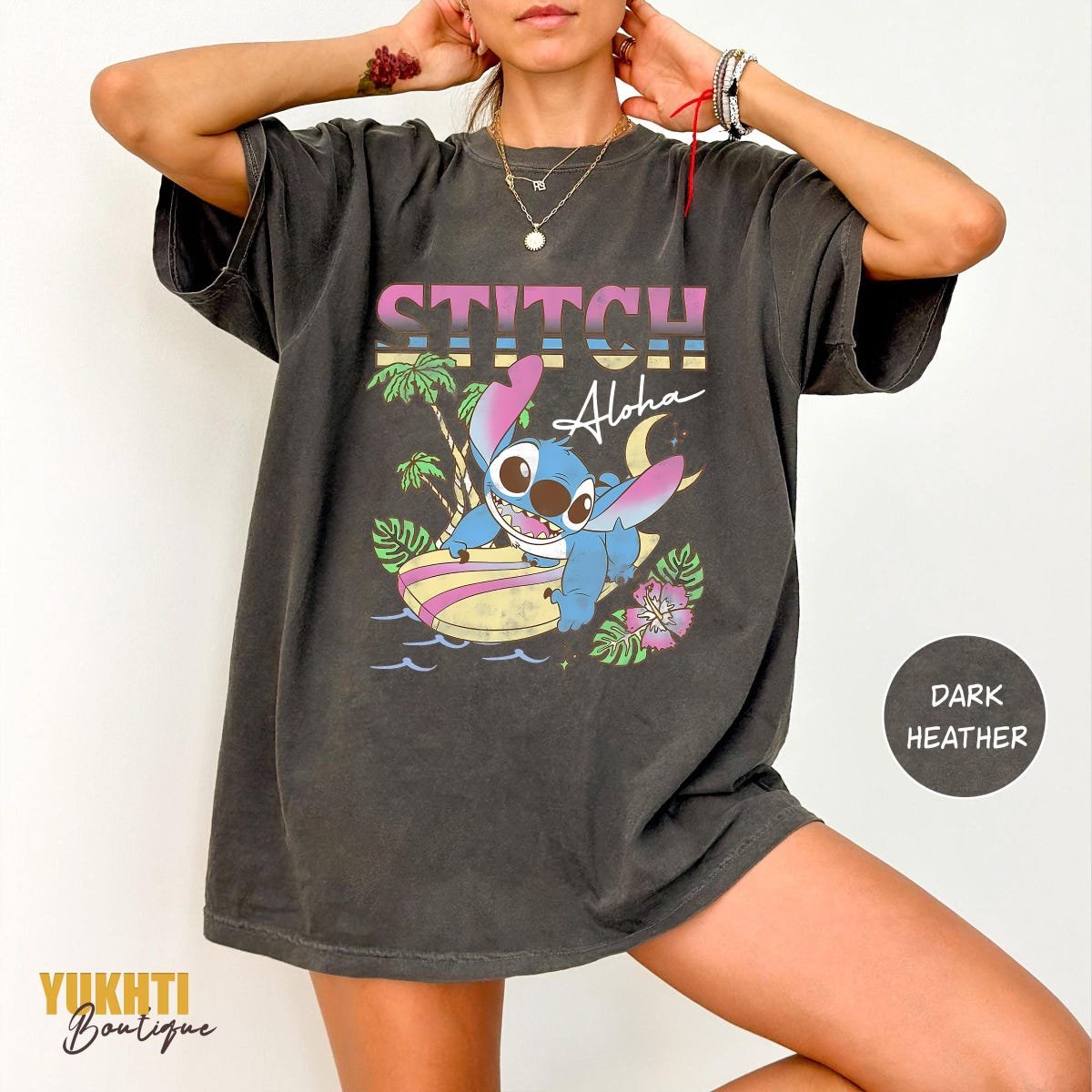 Retro Stitch Beach Shirt Disney Vacation Apparel