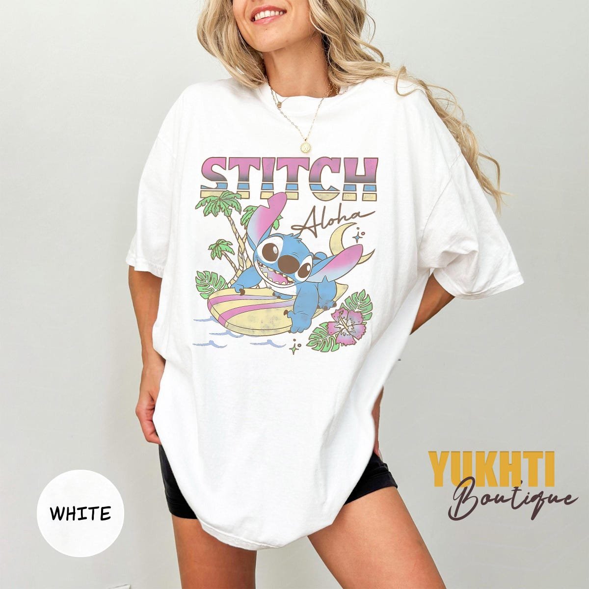 Retro Stitch Beach Shirt Disney Vacation Apparel