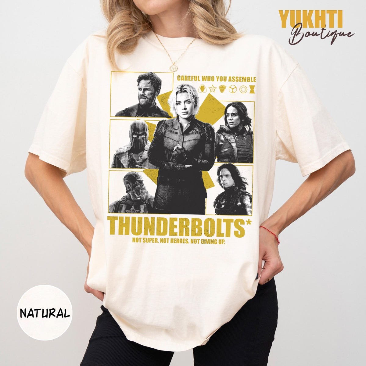 Retro Thunderbolts Marvel Movie Shirt Yelena Belova Winter Soldier Tee