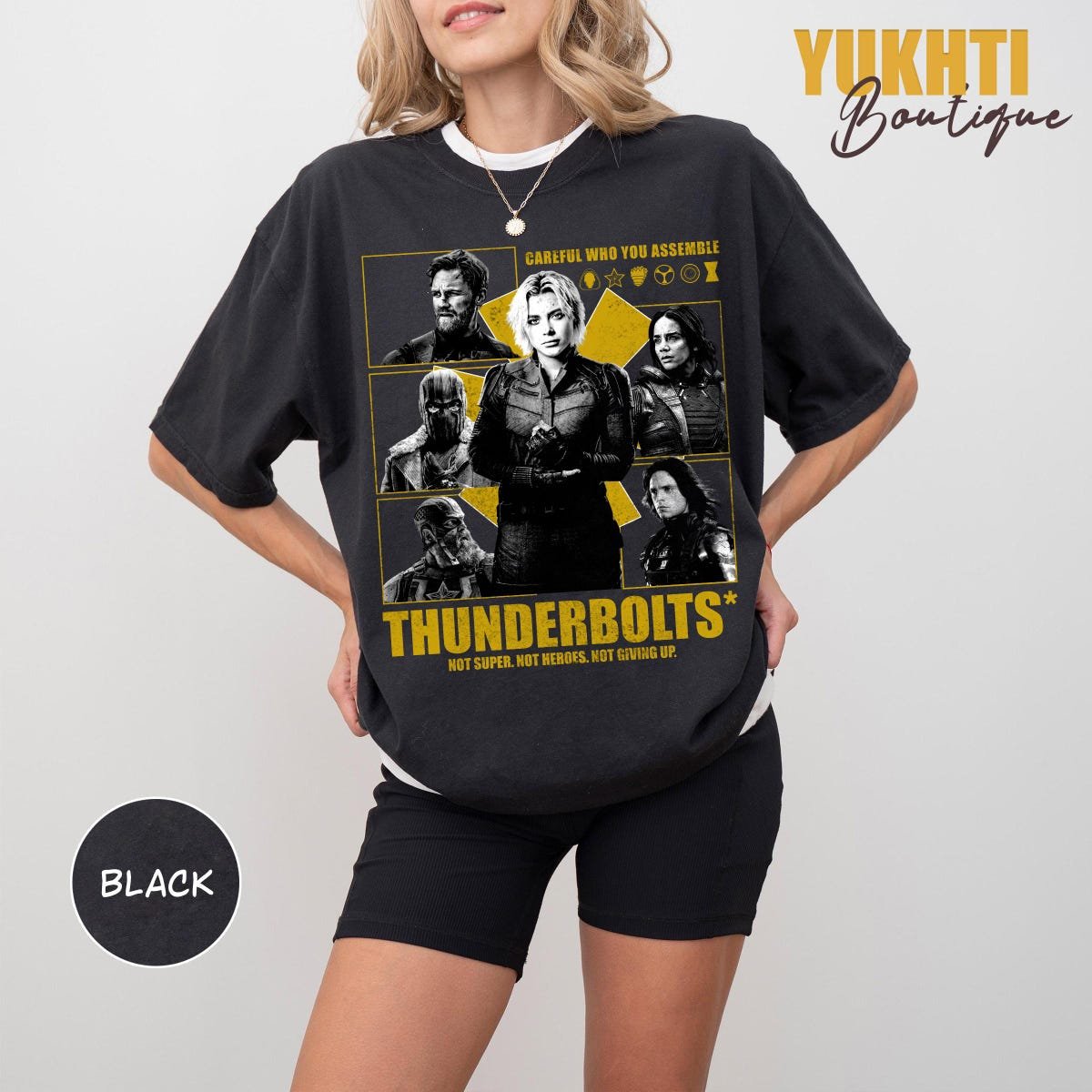 Retro Thunderbolts Marvel Movie Shirt Yelena Belova Winter Soldier Tee