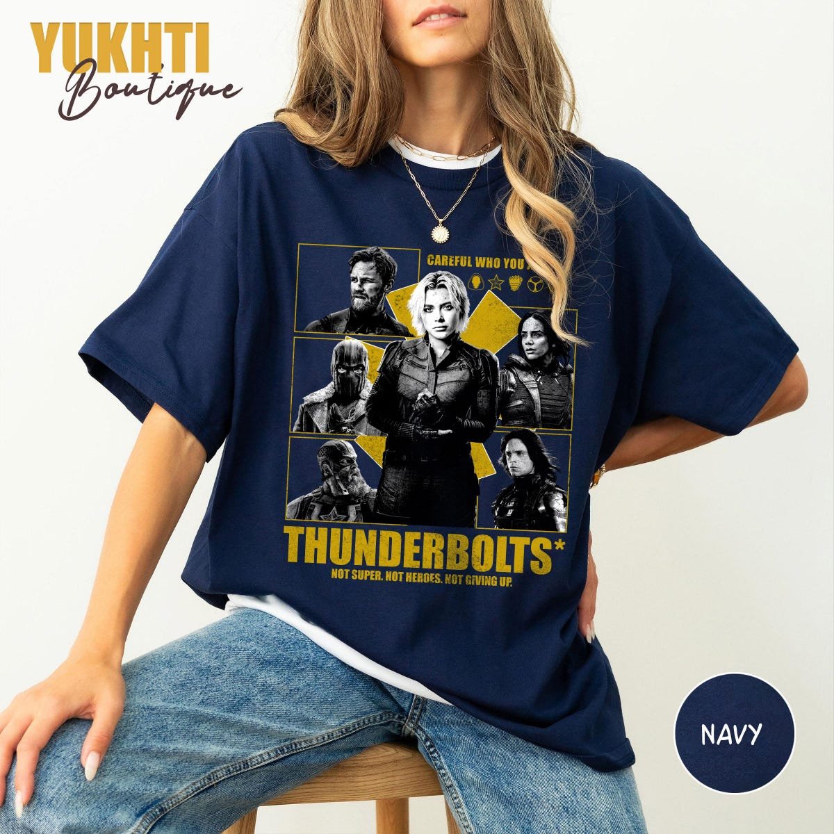 Retro Thunderbolts Marvel Movie Shirt Yelena Belova Winter Soldier Tee