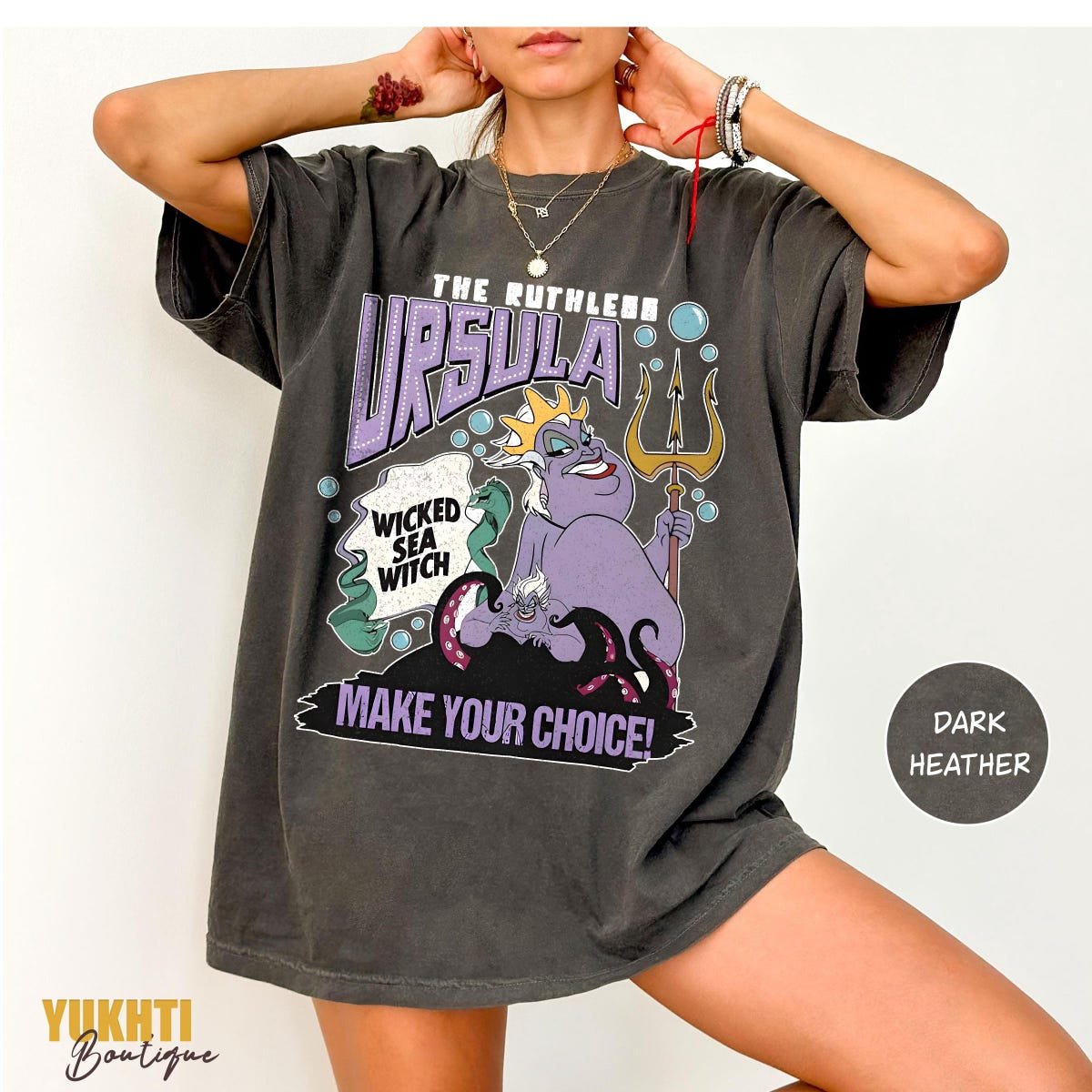 Retro Ursula Sea Witch Shirt Disney Villain Tee Little Mermaid Gift