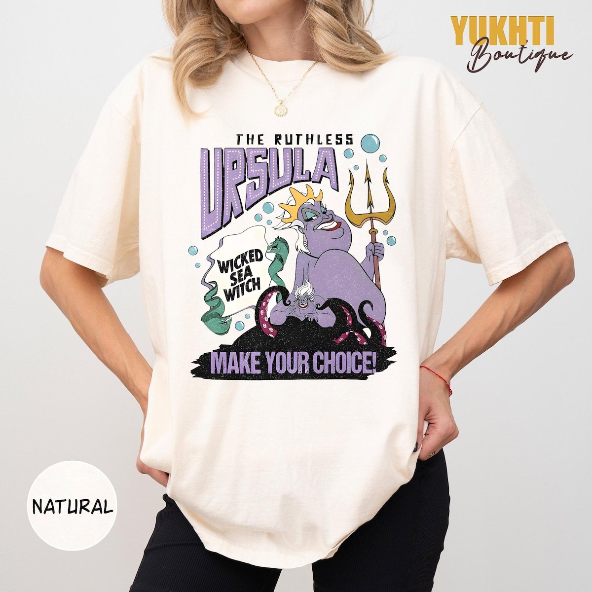 Retro Ursula Sea Witch Shirt Disney Villain Tee Little Mermaid Gift