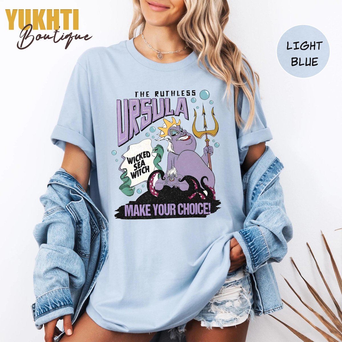 Retro Ursula Sea Witch Shirt Disney Villain Tee Little Mermaid Gift