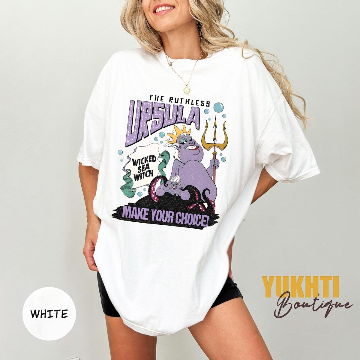 Retro Ursula Sea Witch Shirt Disney Villain Tee Little Mermaid Gift