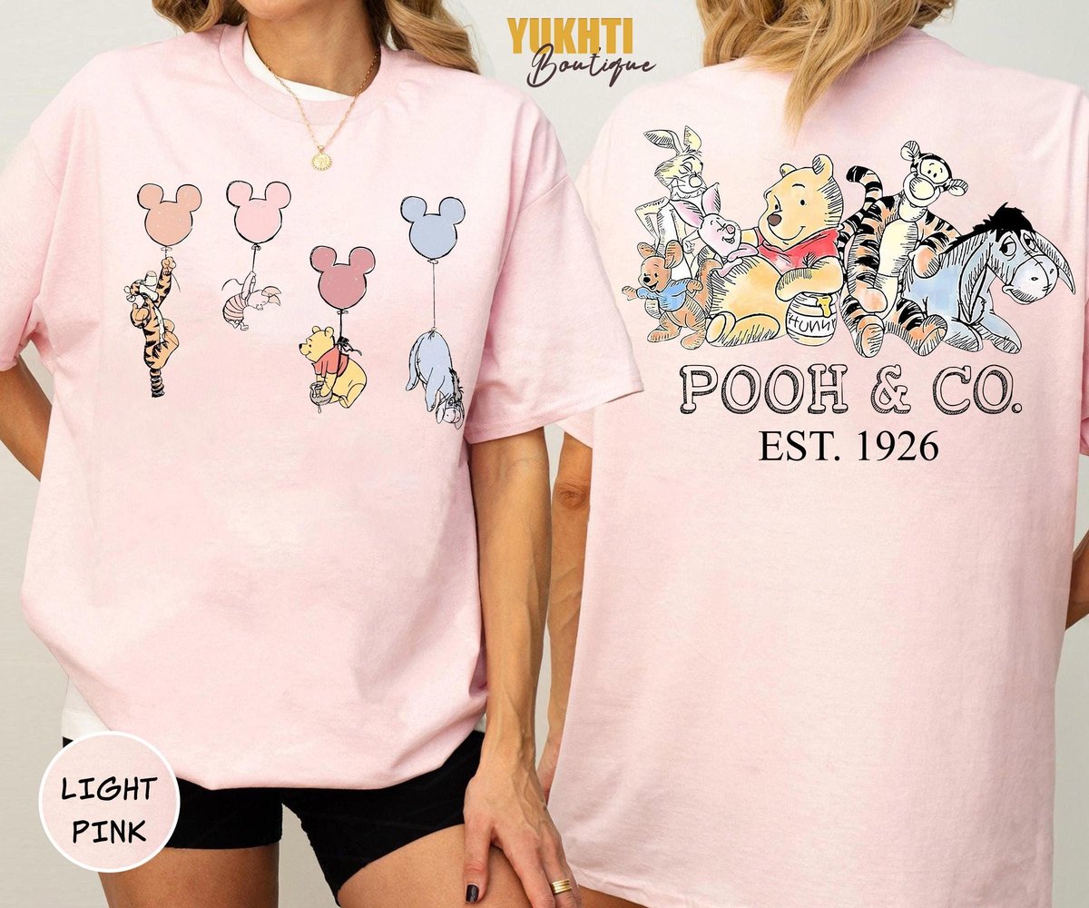 Retro Winnie The Pooh Shirt Disney Classic Family Tee