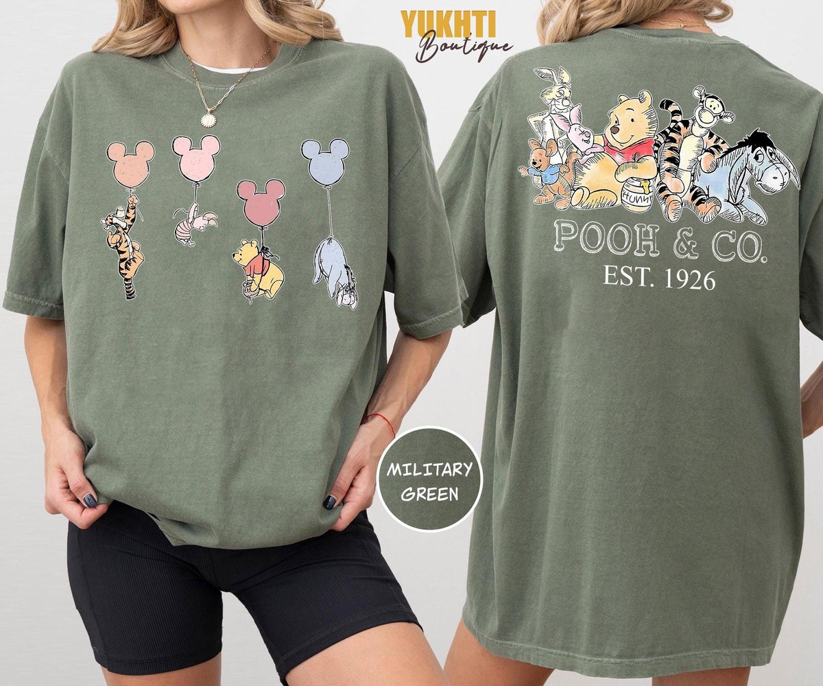 Retro Winnie The Pooh Shirt Disney Classic Family Tee