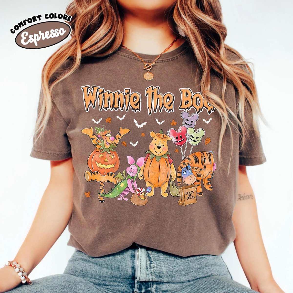 Retro Winnie the Pooh Halloween Shirts Pumpkin Fall Tee Tigger Piglet