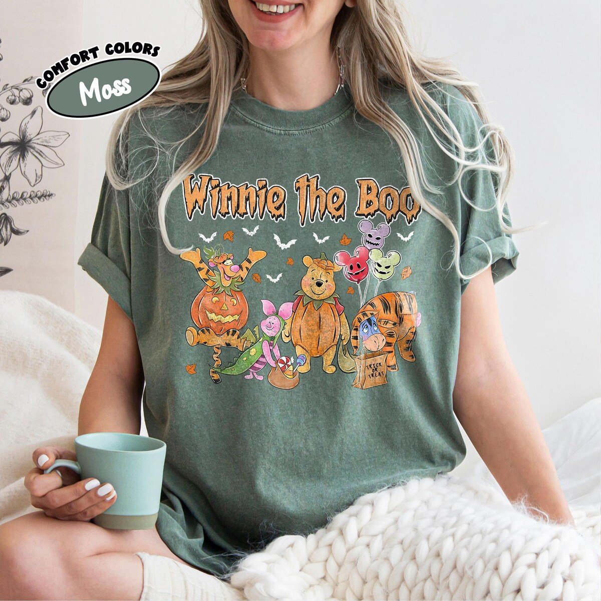 Retro Winnie the Pooh Halloween Shirts Pumpkin Fall Tee Tigger Piglet