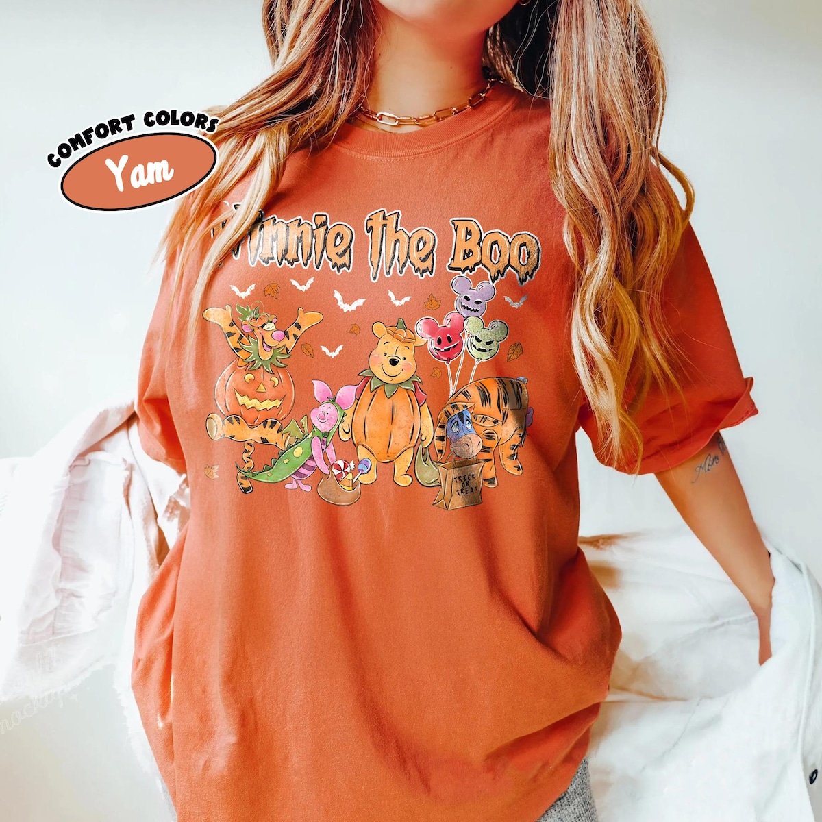 Retro Winnie the Pooh Halloween Shirts Pumpkin Fall Tee Tigger Piglet
