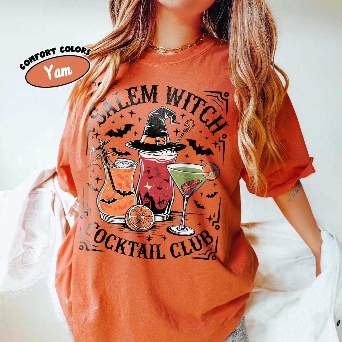 Salem Witch Halloween Shirt Spooky Witchy Vibes Fall Aesthetic Tee