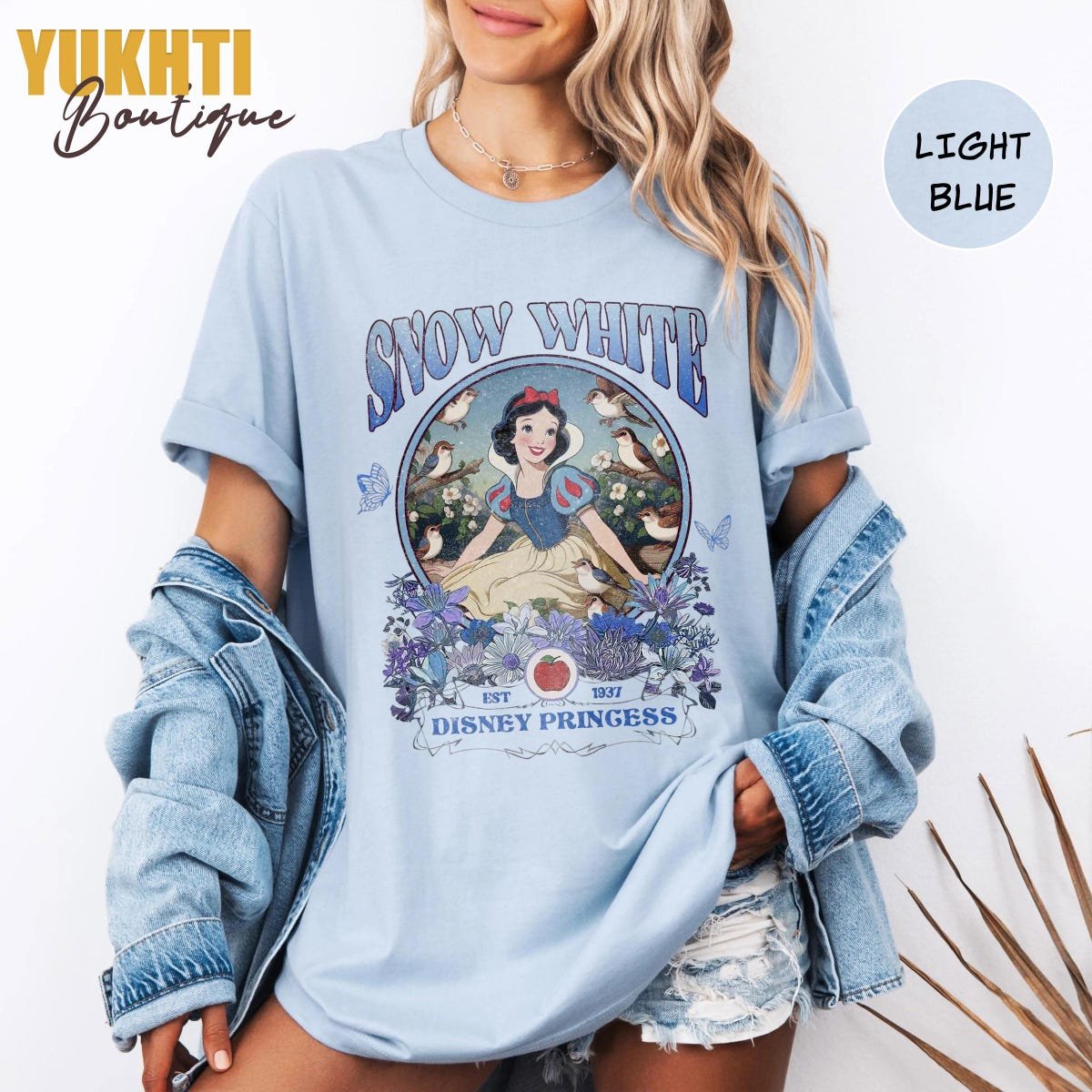 Snow White Princess Retro Shirt Disney Girls Trip Disneyland Tee
