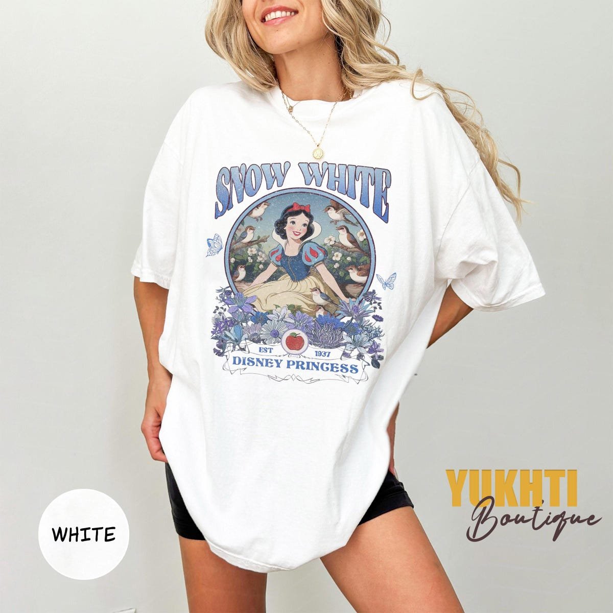 Snow White Princess Retro Shirt Disney Girls Trip Disneyland Tee