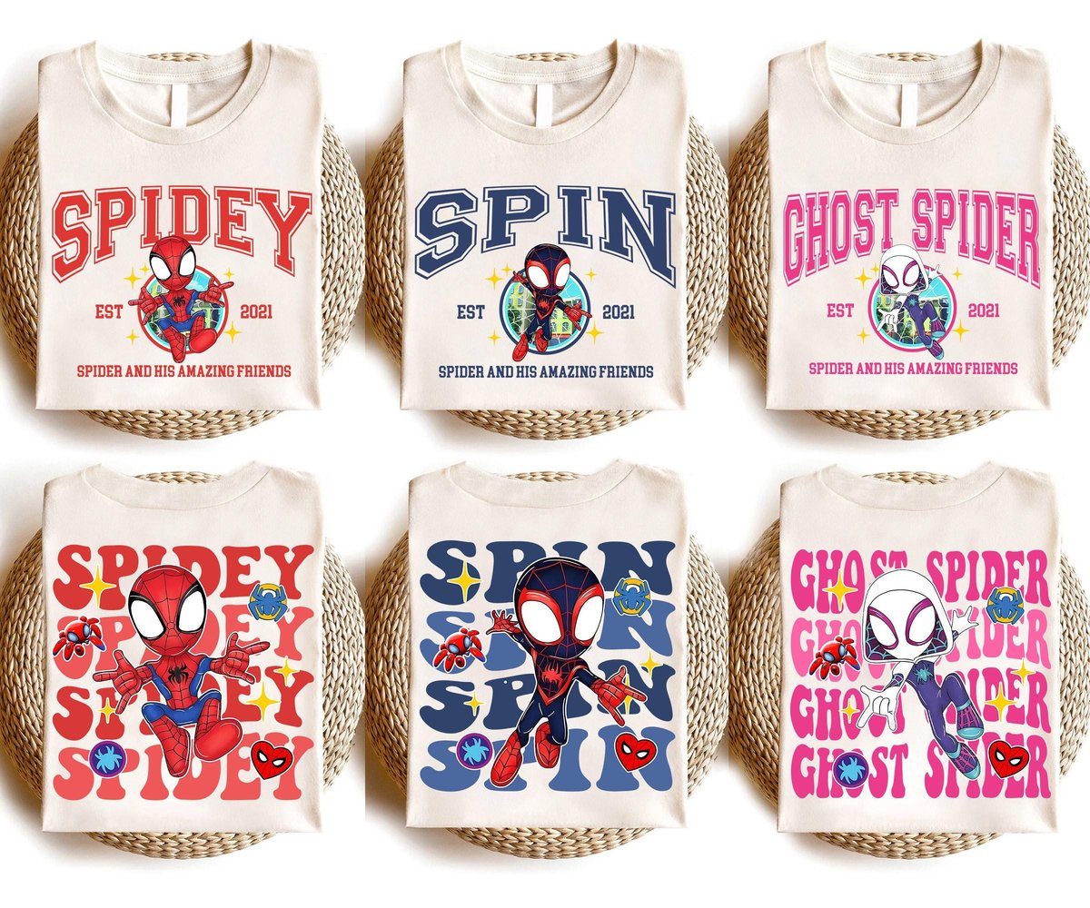 Spider-Verse Shirt Miles Morales Gwen Marvel Tee Graphic Comic Fan Gift