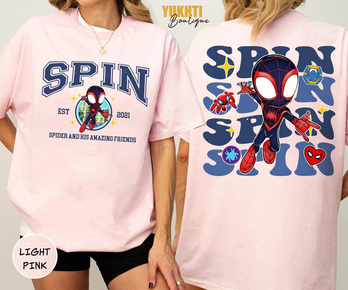 Spider-Verse Shirt Miles Morales Gwen Marvel Tee Graphic Comic Fan Gift