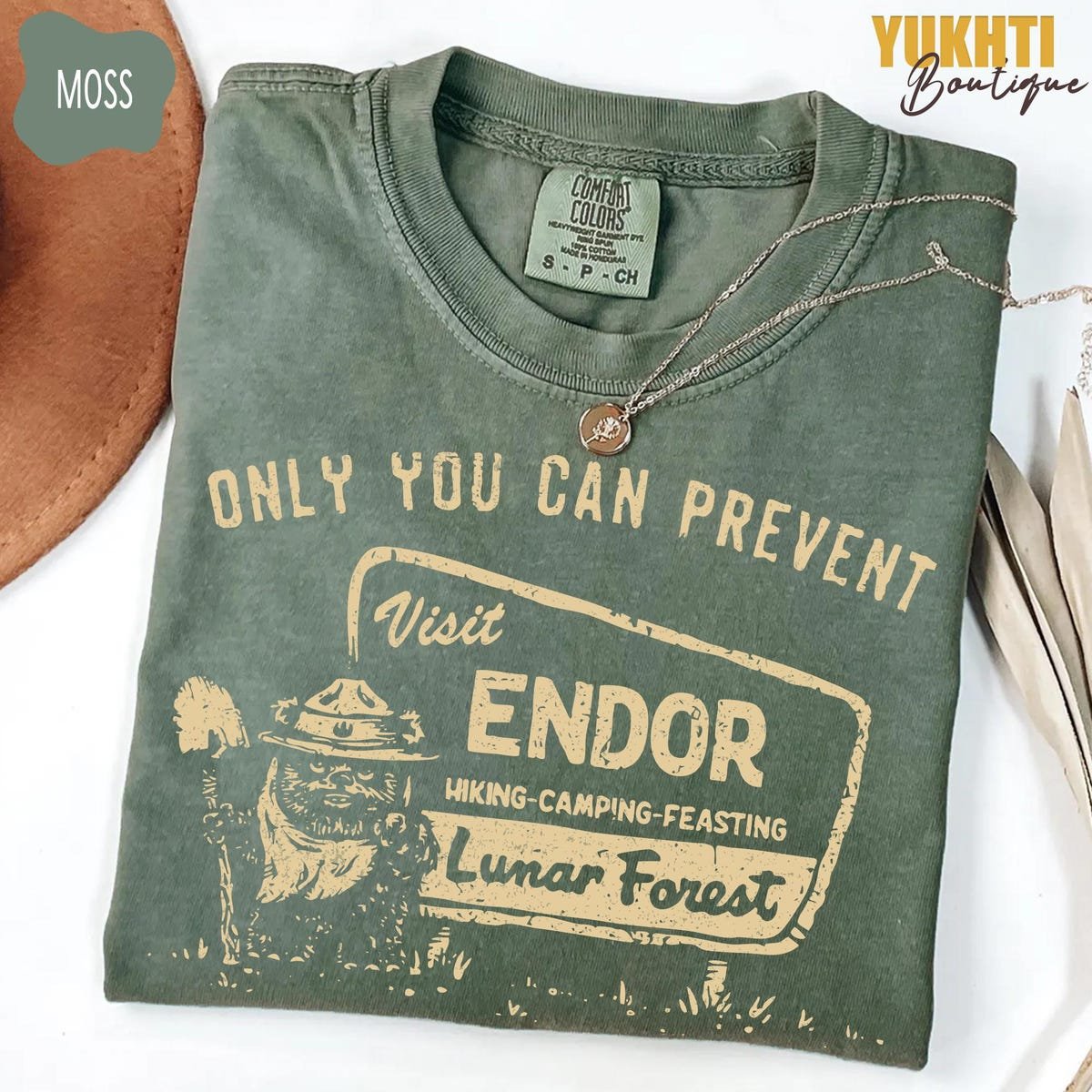 Star Wars Endor Ewok Hiking Tee Galactic Forest Adventure Shirt