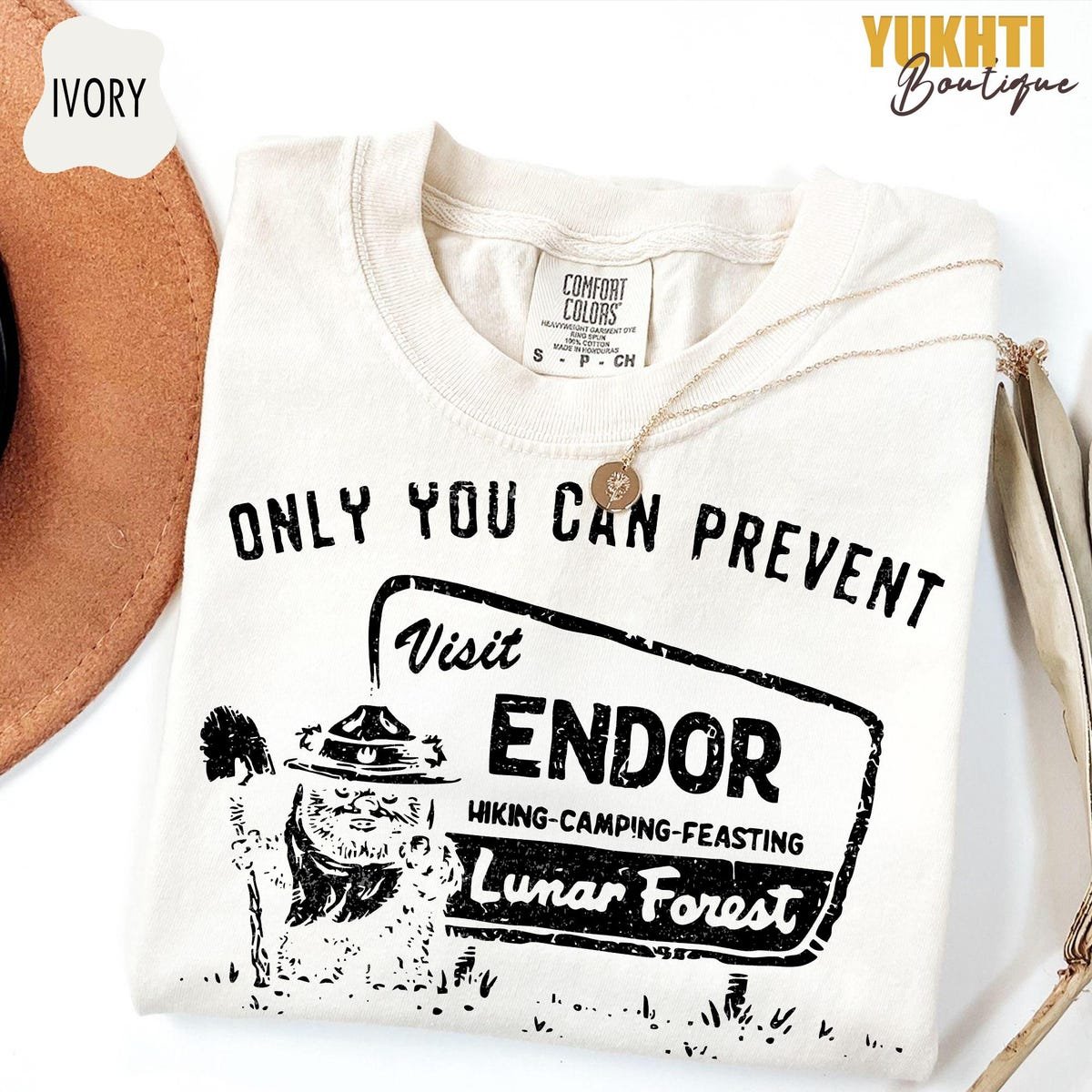 Star Wars Endor Ewok Hiking Tee Galactic Forest Adventure Shirt