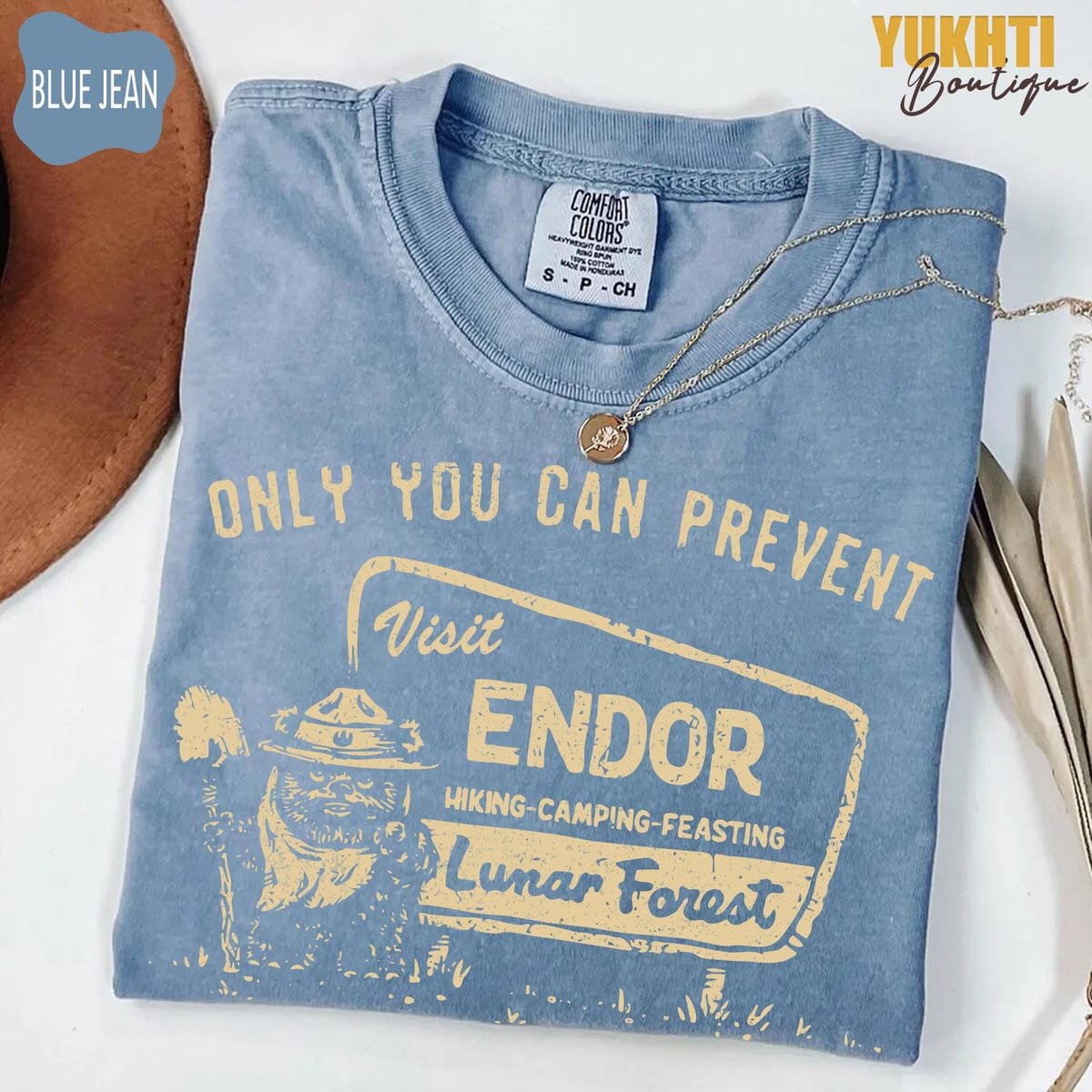 Star Wars Endor Ewok Hiking Tee Galactic Forest Adventure Shirt