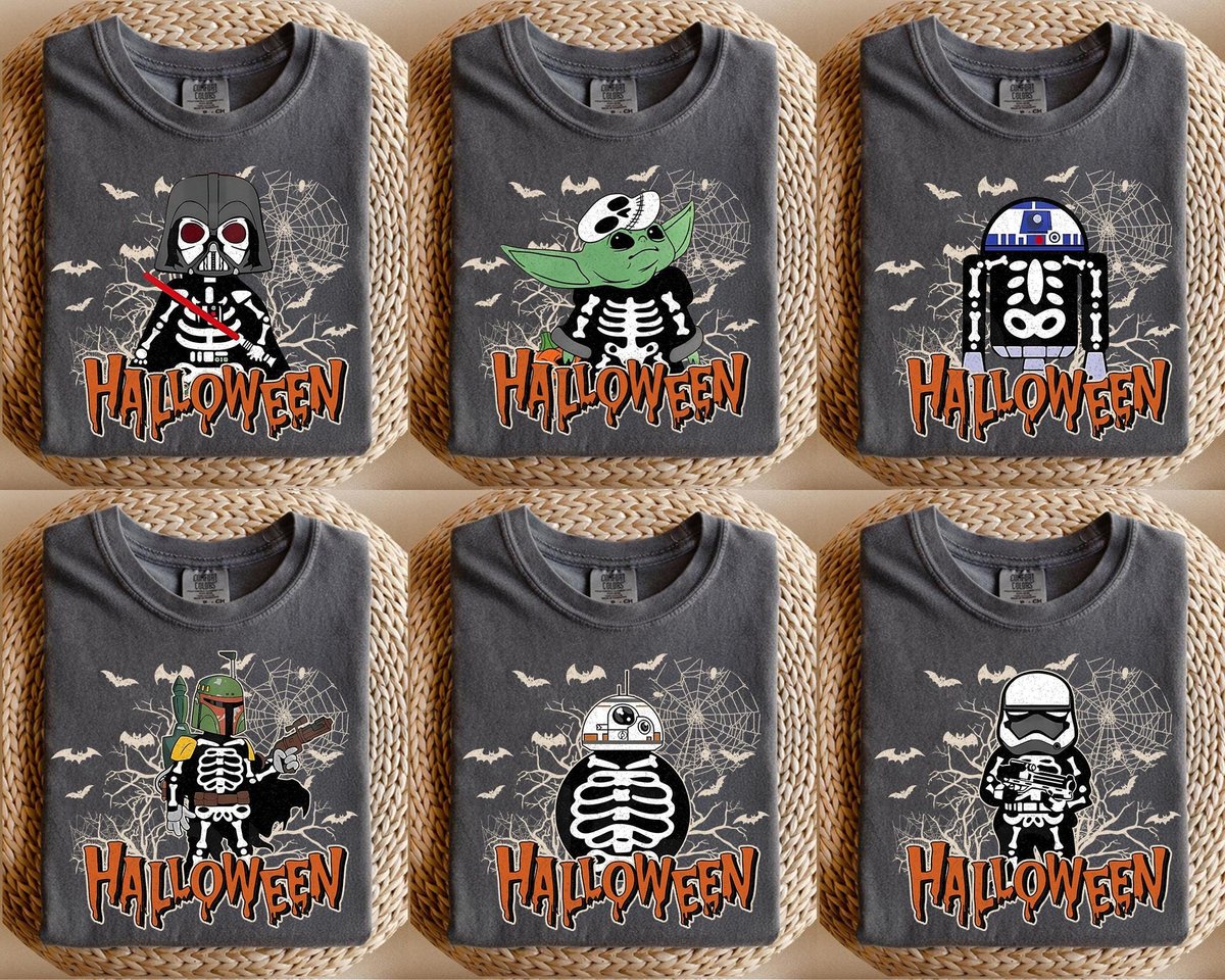 Star Wars Halloween Skeleton Shirt Disney Trip 2025