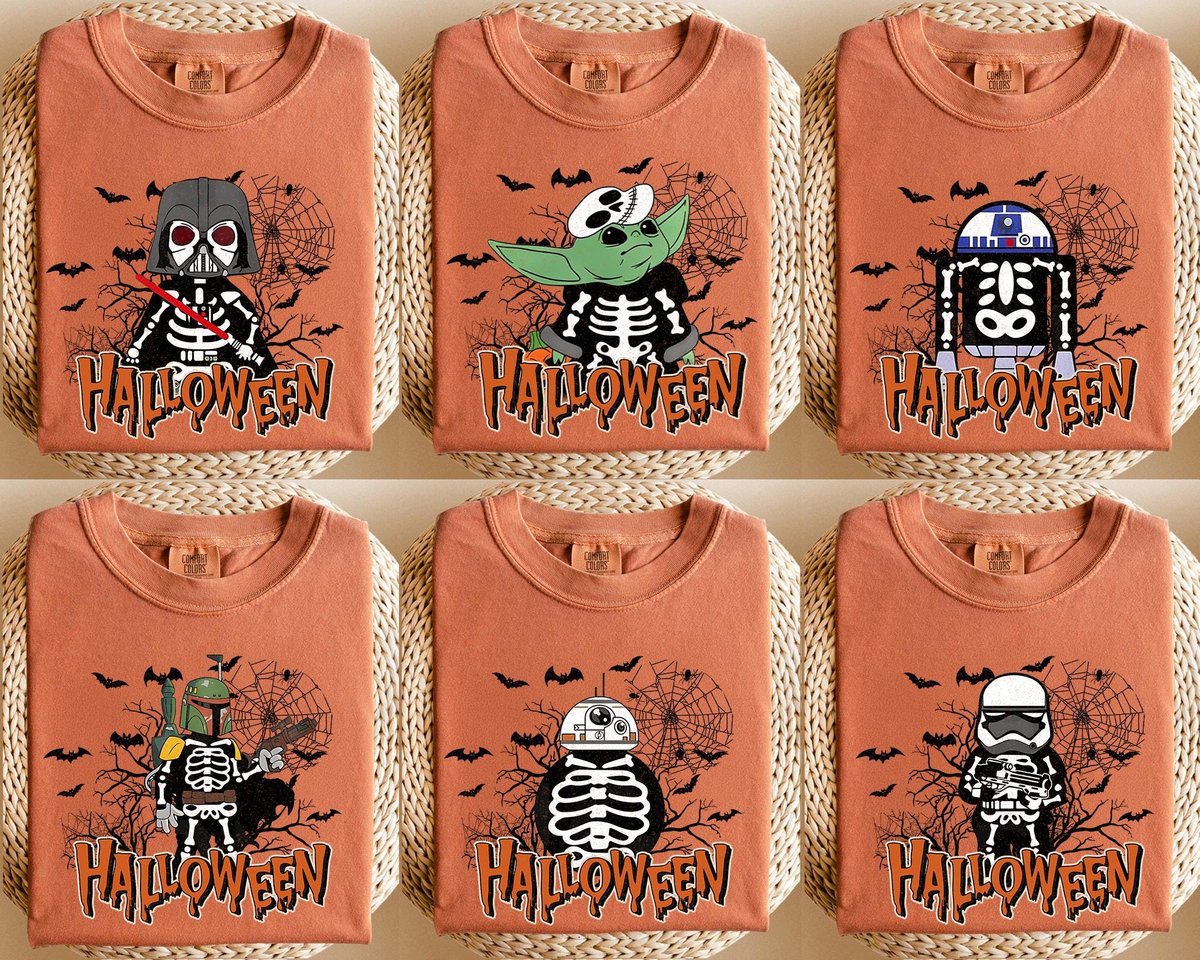 Star Wars Halloween Skeleton Shirt Disney Trip 2025