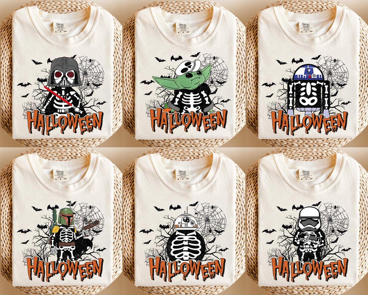 Star Wars Halloween Skeleton Shirt Disney Trip 2025