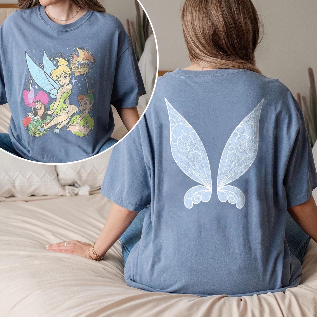 Tinker Bell Peter Pan Comfort Colors Shirt Disney Adventure Tee