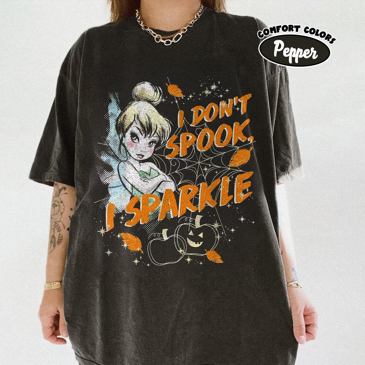 Tinkerbell Halloween Shirt Disney Spooky Season Tee