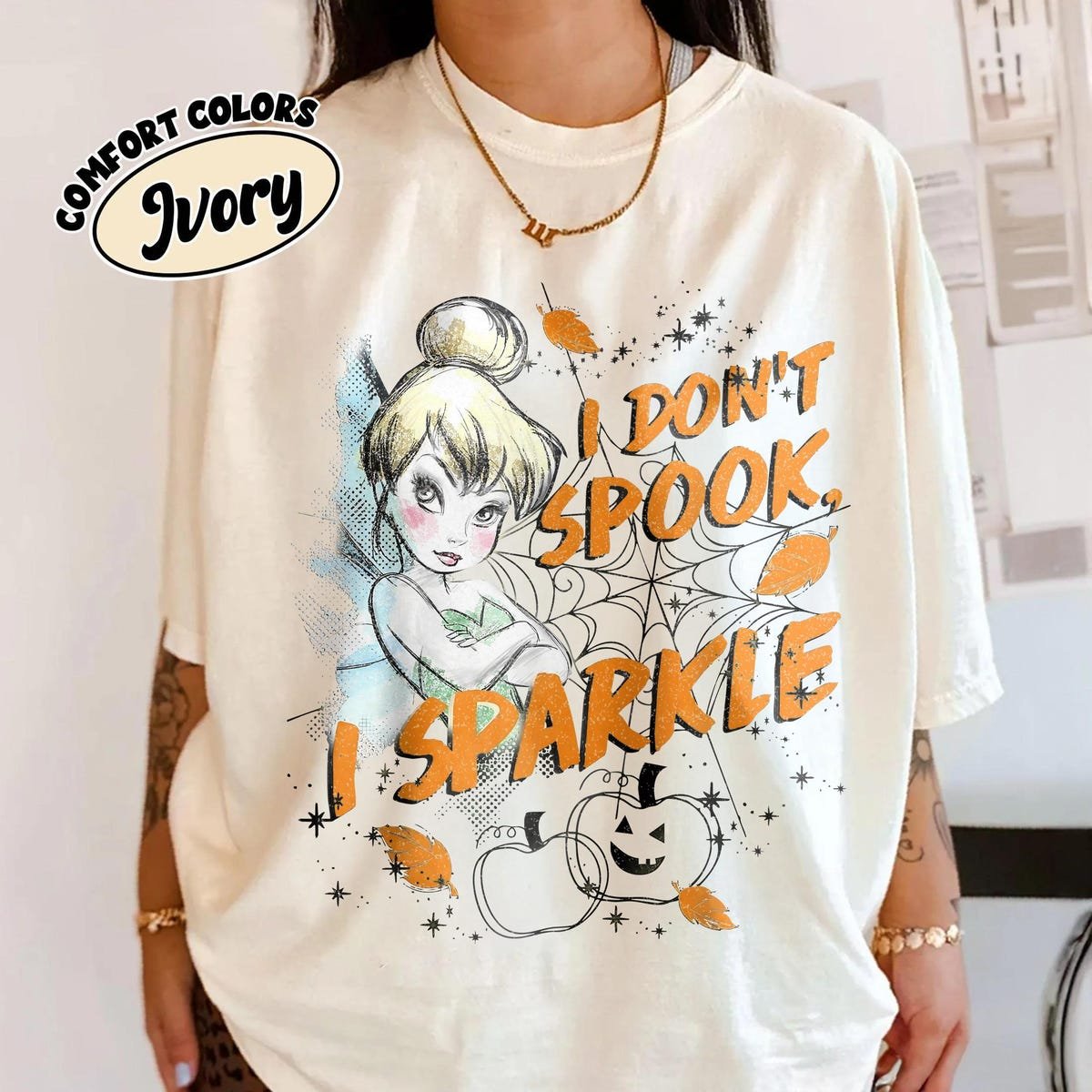 Tinkerbell Halloween Shirt Disney Spooky Season Tee