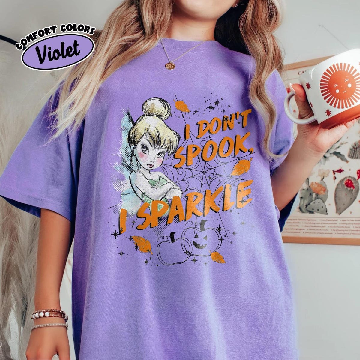 Tinkerbell Halloween Shirt Disney Spooky Season Tee