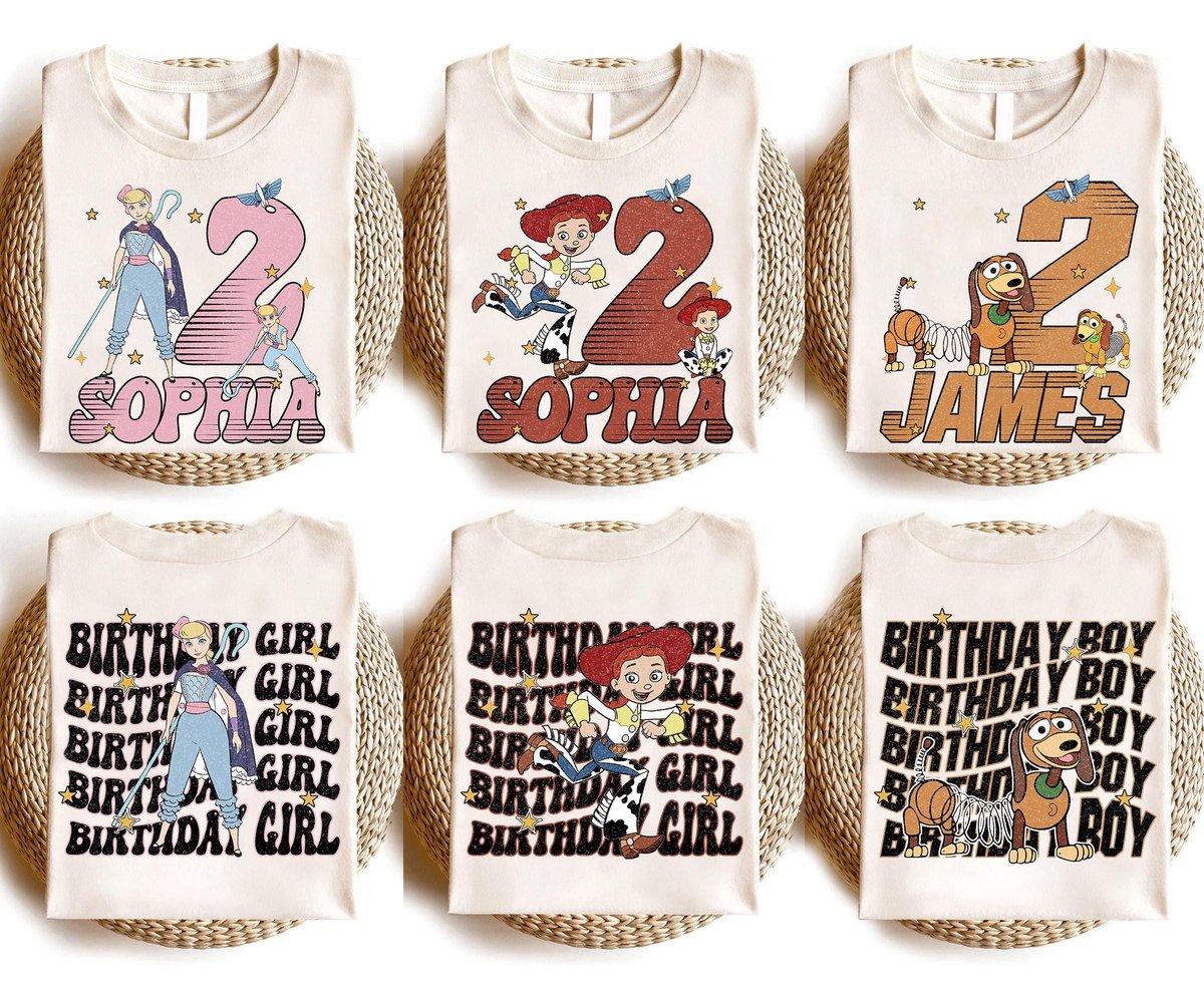 Toy Story Birthday Shirt Buzz Lightyear Woody Personalized Family Tee